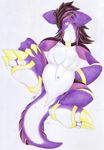  bey-dragon big_breasts breasts caleb_magness dragon female gold_bey-dragon looking_at_viewer rogue scalie solo 