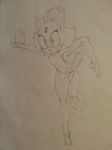  anthro argento blaze_the_cat cat clothing feline female hi_res mammal pussy simple_background sketch solo sonic_(series) torn_clothing traditional_media_(artwork) 