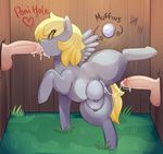  2016 areola balls cum cum_in_mouth cum_in_pussy cum_inside derpy_hooves_(mlp) equine erect_nipples erection fellatio female feral friendship_is_magic glory_hole human male mammal my_little_pony nipples oral pegasus penis pussy sex somescrub teats wings 