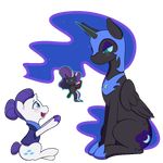  1:1 2015 alpha_channel animated blue_eyes blush clothed clothing cute cutie_mark cyan_sclera equine female friendship_is_magic hair happy horn horse magic mammal my_little_pony nightmare_moon_(mlp) nightmare_rarity_(idw) open_mouth plushie pony purple_hair rarity_(mlp) simple_background sitting smile transparent_background unicorn winged_unicorn wings zoarity 