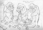  balls chris_mckinley disney erection feline lion male male/male mammal mufasa penis scar_(the_lion_king) simba sketch the_lion_king 