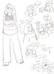  ! 3_toes ambiguous_gender asriel_dreemurr barefoot caprine chara_(undertale) claws clothed clothing creepykitty413 dialogue english_text flower flowey_the_flower goat human looking_at_viewer male mammal plant protagonist_(undertale) sketch smile speech_bubble text toe_claws toes undertale video_games 