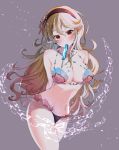  bare_shoulders bikini bikini_top blonde_hair blush breasts cleavage female_my_unit_(fire_emblem_if) fire_emblem fire_emblem_cipher fire_emblem_if food hair_between_eyes hair_ornament highres ice_cream jewelry large_breasts long_hair looking_at_viewer mamkute my_unit_(fire_emblem_if) navel necklace nekolook nintendo pointy_ears red_eyes seashell shell shell_bikini solo swimsuit 