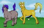  animal_genitalia blush cartoonlion coaldust cutie_mark equine_penis erection female greenhoof invalid_tag male male/female my_little_pony penis presenting raised 