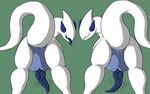  animal_genitalia anthro anus avian blue_penis blue_tongue butt cum cum_in_ass cum_inside duo erection eyes_closed genital_slit grin human isteltheblue knot legendary_pok&eacute;mon looking_at_viewer lugia male male/male mammal nintendo open_mouth orgasm penis pok&eacute;mon red_eyes simple_background slit smile teeth transformation video_games 