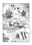  2016 ambiguous_gender animal_humanoid anthro arrow arthropod bow_(weapon) breasts canine caprine comic crab crustacean digitigrade english_text fur hair hooves humanoid japanese_text kindred_(lol) lamb_(lol) league_of_legends long_ears long_hair mammal marine mask monochrome nude open_mouth ranged_weapon rift_scuttler scuttle_crab sheep shijima spirit teeth text translated video_games warwick weapon white_fur wolf wolf_(lol) 