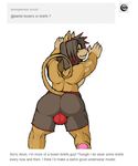  ask_blog balls bulge butt clothing dante-feline feline lion male mammal underwear 