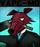  canine clothing drugs five_nights_at_freddy&#039;s fox foxy_(fnaf) mammal marijuana simple_background suit unknown_artist video_games 