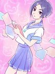  black_hair brown_eyes highres ilya_kuvshinov kobayakawa_rinko love_plus school_uniform serafuku short_hair solo 