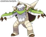  3_toes black_eyes chesnaught claws fur hi_res looking_at_viewer nintendo pok&eacute;mon solo spikes standing toe_claws toes video_games xous54 
