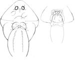  &lt;3 abdominal_bulge black_and_white cum cum_in_uterus cum_inside eyelashes faceless_male female food_creature internal male male/female monochrome onigiri open_mouth pafu penetration penis pussy pussy_juice sex solo_focus suidai uterus vaginal vaginal_penetration 