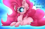 2016 blue_eyes earth_pony english_text equine female feral friendship_is_magic hair horse madacon mammal my_little_pony pink_hair pinkie_pie_(mlp) pony smile solo text 
