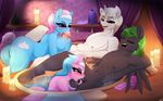  2016 aloe_(mlp) animal_genitalia anthro anus areola balls big_breasts breasts butt cum cum_in_mouth cum_inside earth_pony equine equine_penis erect_nipples erection fan_character fellatio female friendship_is_magic group horn horse lotus_(mlp) male mammal muscular my_little_pony nipples nude oral orgasm pegasus penis pony pussy replica_(artist) sex titfuck unicorn wings 