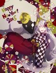  2015 goat happy_new_year highres new_year original saine silver_hair solo 