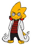  alphys eyewear female glasses lizard monster reptile scalie solo underfell undertale video_games wingedtank_(artist) 