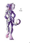  alpha_channel anthro breasts butt coszcatl english_text feline female hair invalid_tag leopard looking_at_viewer looking_back mammal nude simple_background smile solo spots standing text transparent_background white_hair 