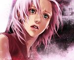  blue_eyes haruno_sakura lily_(artist) lowres naruto naruto_(series) pink_hair solo 