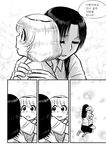  black_hair comic greyscale jang_won korean left-to-right_manga monochrome multiple_girls original translated yuri 