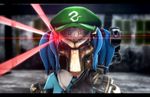  3d highres kawashiro_nitori mask mikumikudance predator predator_(movie) shoulder_cannon solo touhou yasiro_(oyasiro35) 