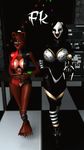  2016 3d_(artwork) animated animatronic big_breasts breasts cgi cleavage clothed clothing crossgender digital_media_(artwork) duo f-kn female five_nights_at_freddy&#039;s five_nights_at_freddy&#039;s_2 huge_breasts machine marionette_(fnaf) robot toy_freddy_(fnaf) video_games walking 