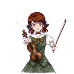  bow bow_(instrument) brown_hair choker hair_bow instrument juni_argiano looking_at_viewer macla quartett! school_uniform solo violin 