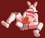  2015 animatronic anthro bow canine crisis-omega cum cum_in_pussy cum_inside duo female five_nights_at_freddy&#039;s five_nights_at_freddy&#039;s_2 fox fur looking_at_viewer machine male mammal mangle_(fnaf) nude penetration robot sex simple_background smile vaginal vaginal_penetration video_games white_fur 