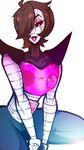  brown_hair girly hair lips looking_at_viewer machine male mettaton pink_eyes robot solo undertale unknown_artist video_games 