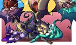  anthro breasts cum dragon female female/female foursome group group_sex hair male male/female mammal nipples nude open_mouth penetration penis reptile scalie sex snake tongue tongue_out vaginal vaginal_penetration whimsydreams 