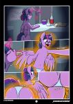  clothing comic drinking equine eyewear female feral friendship_is_magic glasses horn jcosneverexisted mammal my_little_pony panties ponytail potion transformation twilight_sparkle_(mlp) underwear winged_unicorn wings 