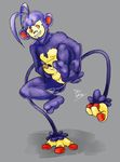  ambipom anthro anthrofied anus balls barefoot erection front_view grin holding_butt holding_penis humanoid_penis lifted looking_at_viewer male mammal nintendo nokemy nude penis perineum pok&eacute;mon precum primate signature video_games 