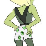  alien boxers_(clothing) clothing gem_(species) green_skin peridot_(steven_universe) steven_universe underwear 