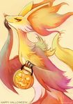  anthro big_ears bucket canine delphox eldrige fox fur halloween holidays looking_at_viewer mammal nintendo pok&eacute;mon red_eyes simple_background smile solo video_games watermark 