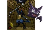  alounea baltoy bone haunter lucario mask nintendo pok&eacute;mon solrock unown video_games yamask 