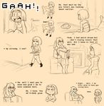  book caprine clothed clothing comic english_text female food goat-human male mammal parody penis pie protagonist_(undertale) text thewill toriel undertale video_games 