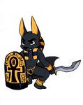  anubian anubis canine deity egyptian harmarist jackal mammal 