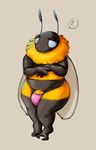  ? antennae arthropod barefoot barely_contained bee bulge clothing daftpatriot digital_media_(artwork) insect male overweight penis_base solo speech_bubble thong wings 