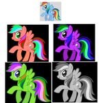 dash equine horse mammal my_little_pony palette pony rainbow safe swaps 