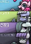  2016 chemical_x earth_pony equine female feral friendship_is_magic grey_hair group hair horse limestone_pie_(mlp) mammal marble_pie_(mlp) maud_pie_(mlp) my_little_pony open_mouth pink_hair pinkie_pie_(mlp) pony powerpuff_girls purple_eyes purple_hair sibling text 