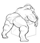  butt machoke maldu male muscular muscular_male nintendo pok&eacute;mon video_games 