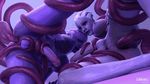  alien anal animated aria_t&#039;loak asari blue_skin dickgirl humanoid intersex liara_t&#039;soni likkezg mass_effect penis tentacles video_games 