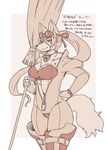  anthro big_breasts bodysuit breasts broom canine cleavage clothed clothing dog eyewear female goggles hair hand_on_hip japanese_text long_hair looking_at_viewer mammal mutaninini simple_background skinsuit solo text tight_clothing translation_request zipper 