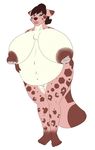  breasts feline invalid_color leopard mammal nude pregnant snow 