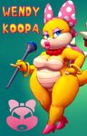  blue_eyes breasts cleavage clothed clothing eyeshadow female high_heels jewelry koopalings lips looking_at_viewer makeup mario_bros necklace nintendo outta_sync pussy solo thick_thighs video_games wendy_o_koopa wide_hips 