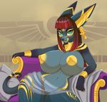 anthro breasts canine female hair jackal mammal nipples pussy sif solo 