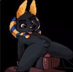  anal anal_penetration animated anubian_jackal anubis balls canine cowgirl_position cub cum cum_in_ass cum_inside cute deity equine flaccid harmarist horse jackal loop male male/male mammal on_top open_mouth orgasm penetration penis sex sheath young 