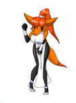  canine clothing cosplay dress female fox i-am-that-japanesse leana mammal nanako simple_background solo violated_heroine white_background 
