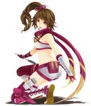  kunai kunoichi_(sengoku_musou) midriff ribbon scarf sengoku_musou sengoku_musou_3 weapon 