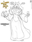 big_breasts blush boss_monster breasts clothing dress eyelashes feet halloween holidays horn magic monster nails robe sketch smile speech_bubble thought_bubble toby_fox toes tongue toriel undertale video_games walter_sache yellow_text 