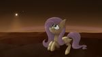  equine female fluttershy_(mlp) horse mammal marsminer my_little_pony planet pony solo space 