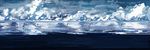  cloud cloudy_sky hms_conqueror_(siirakannu) hms_monarch_(siirakannu) hms_orion_(siirakannu) hms_thunderer_(siirakannu) kantai_collection multiple_girls ocean original panorama scenery siirakannu sky 